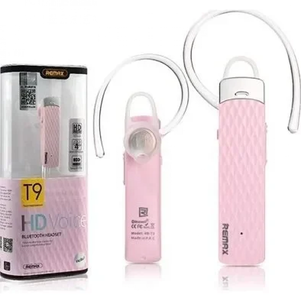 Remax RB-T9 Earbud Bluetooth Handsfree Ροζ