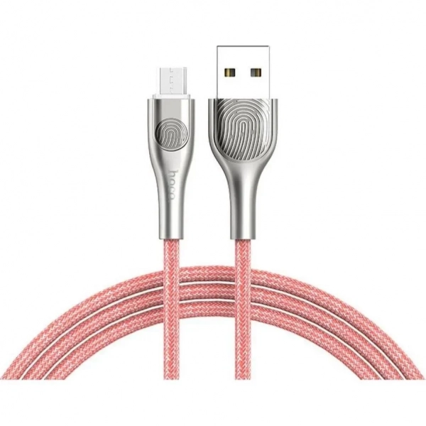 Hoco Braided USB 2.0 to micro USB Cable Κόκκινο 1.2m (U59 Enlightenment)
