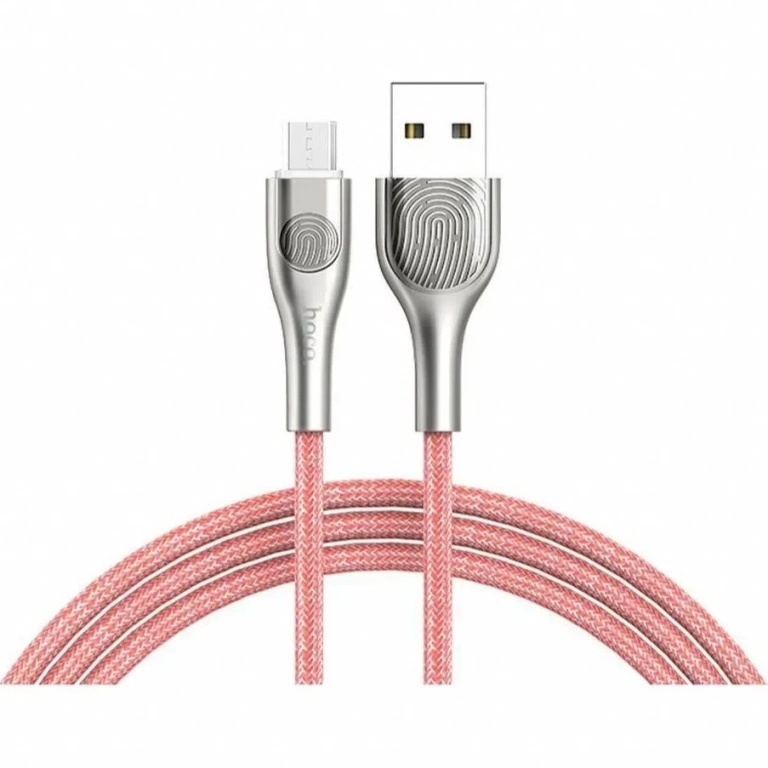 Hoco Braided USB 2.0 to micro USB Cable Κόκκινο 1.2m (U59 Enlightenment)