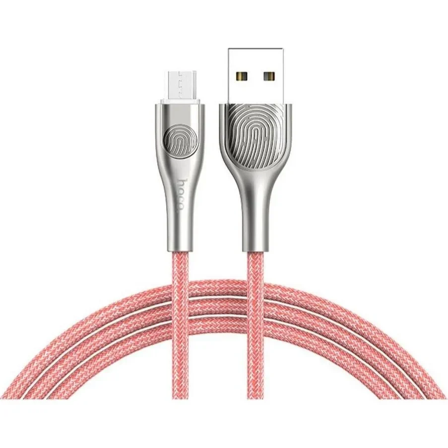 Hoco Braided USB 2.0 to micro USB Cable Κόκκινο 1.2m (U59 Enlightenment)