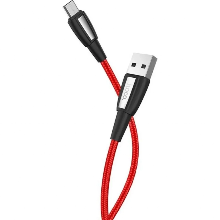 Hoco Regular USB 2.0 to micro USB Cable Κόκκινο 1m (Titan)