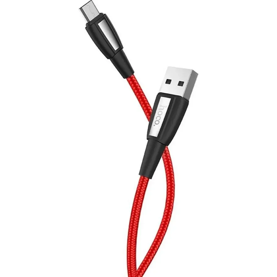 Hoco Regular USB 2.0 to micro USB Cable Κόκκινο 1m (Titan)