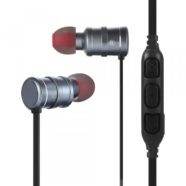 Awei AK5 In-ear Bluetooth Handsfree Γκρι