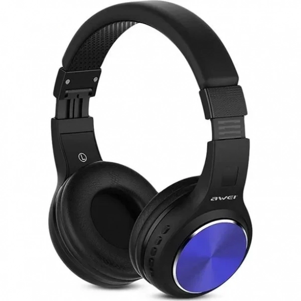 Awei A600BL Ασύρματα/Ενσύρματα On Ear Ακουστικά Μπλε
