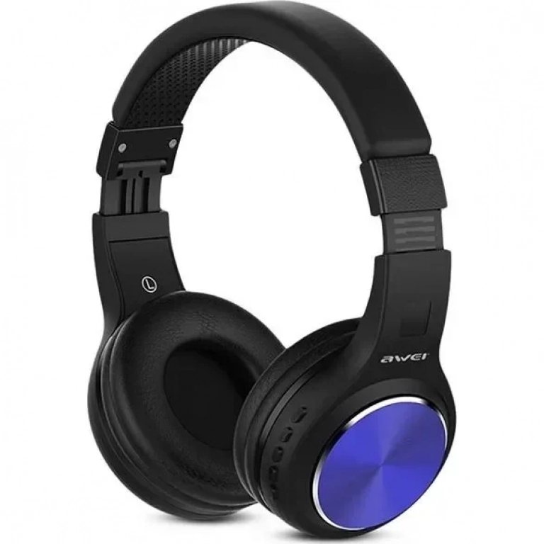 Awei A600BL Ασύρματα/Ενσύρματα On Ear Ακουστικά Μπλε