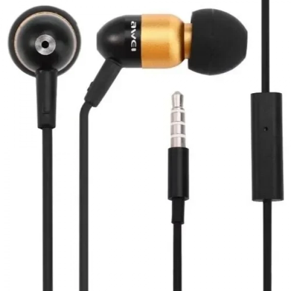 Awei Q8i In-ear Handsfree με Βύσμα 3.5mm Χρυσό