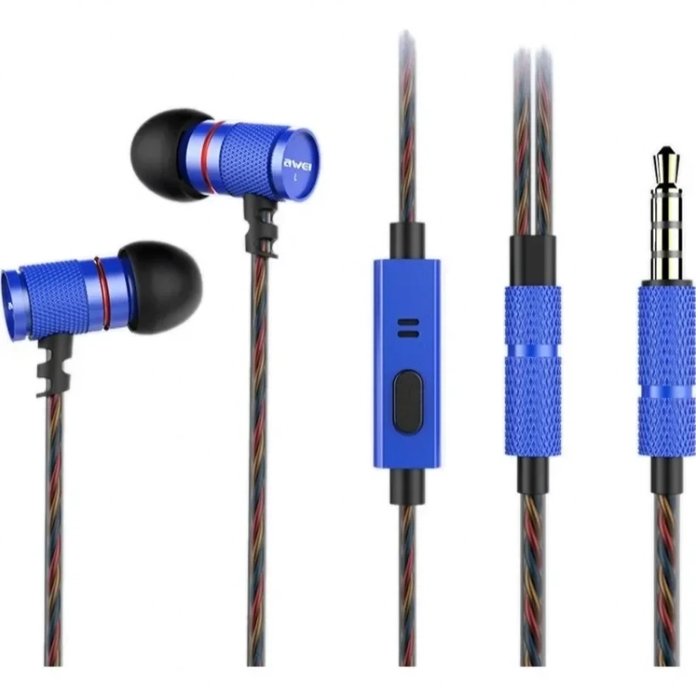 Awei ES-660i In-ear Handsfree με Βύσμα 3.5mm Μπλε