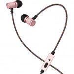 Awei ES-660i In-ear Handsfree με Βύσμα 3.5mm Ροζ Χρυσό