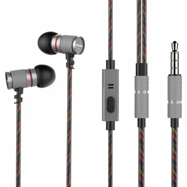 Awei ES-660i In-ear Handsfree με Βύσμα 3.5mm Γκρι