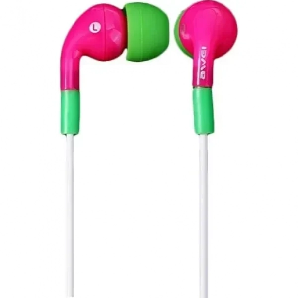 Awei Q9i In-ear Handsfree με Βύσμα 3.5mm Ροζ