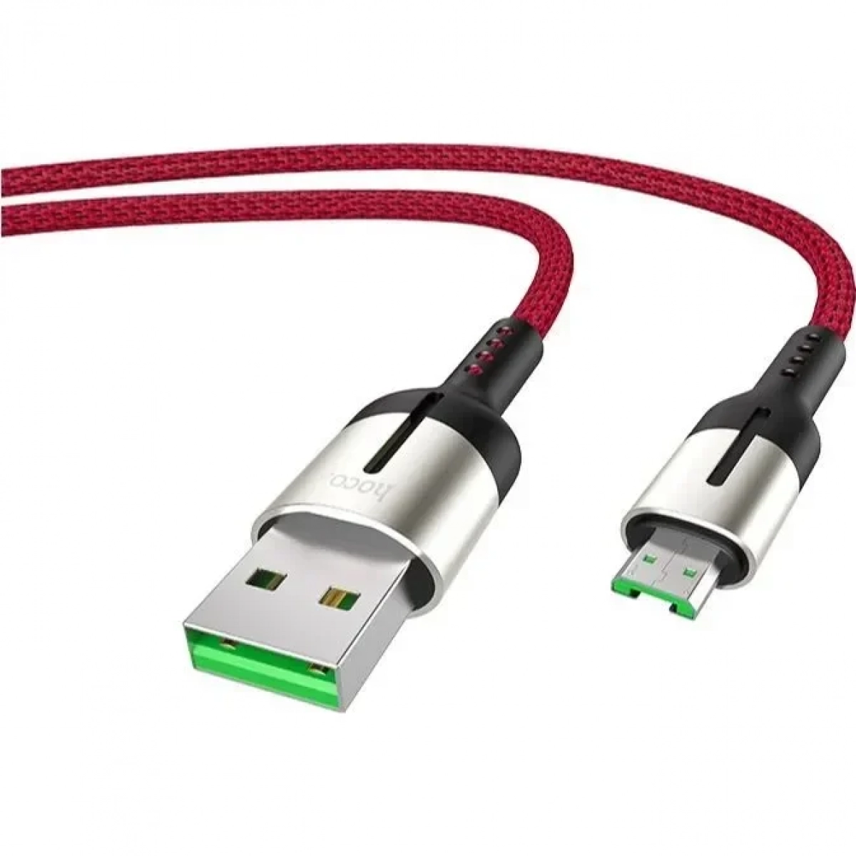 Hoco Braided USB 2.0 to micro USB Cable Κόκκινο 1.2m (HC-U68MR)