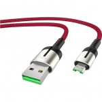 Hoco Braided USB 2.0 to micro USB Cable Κόκκινο 1.2m (HC-U68MR)