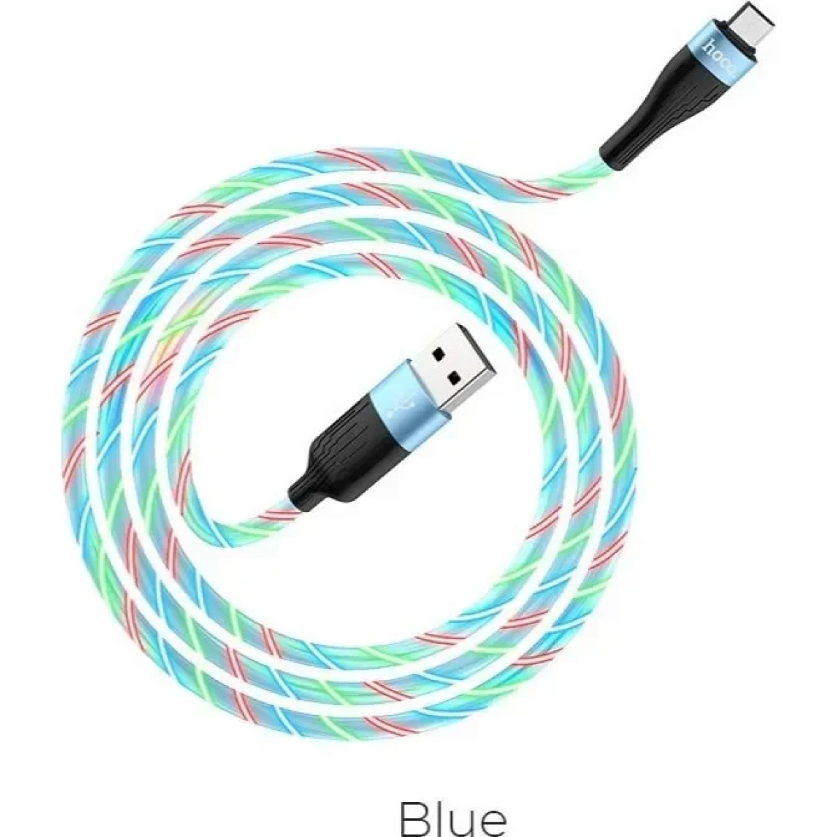 Hoco U85 Charming night USB 2.0 to micro USB Cable Μπλε 1m (723116)