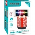 WSTER WS-1853 Ηχείο Bluetooth 3W με Ραδιόφωνο και 3 ώρες Λειτουργίας Red