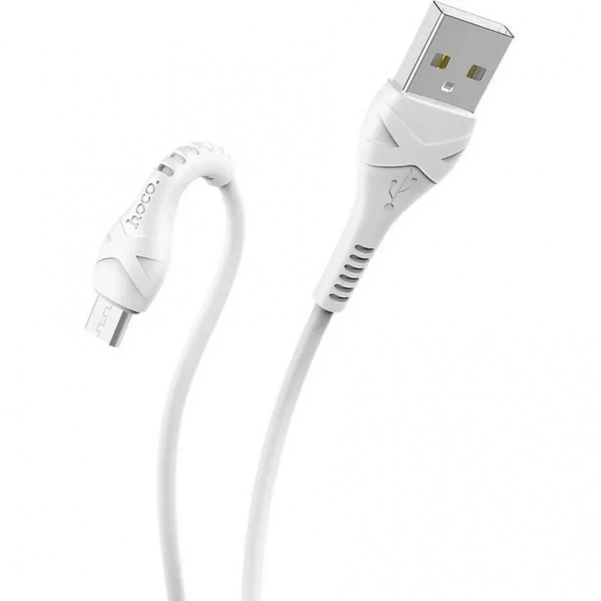 Hoco X37 Cool Power Regular USB 2.0 to micro USB Cable Λευκό 1m