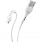 Hoco X37 Cool Power Regular USB 2.0 to micro USB Cable Λευκό 1m