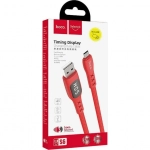 Hoco Regular USB 2.0 to micro USB Cable Κόκκινο 1.2m (Sentinel)