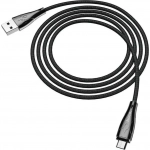 Hoco U75 Blaze Magnetic / Regular USB 2.0 to micro USB Cable Μαύρο 1.2m (716187)