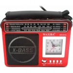 Waxiba XB-531C Φορητό Ραδιόφωνο Επαναφορτιζόμενο με USB Κόκκινο
