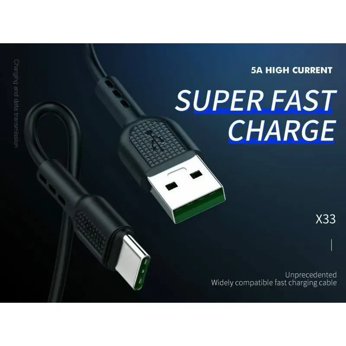 Hoco Regular USB 3.0 to micro USB Cable Μαύρο 1m (X33)