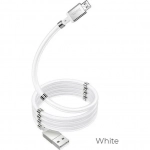 Hoco U91 Magnetic USB 2.0 to micro USB Cable Λευκό 1m (HC-U91M)
