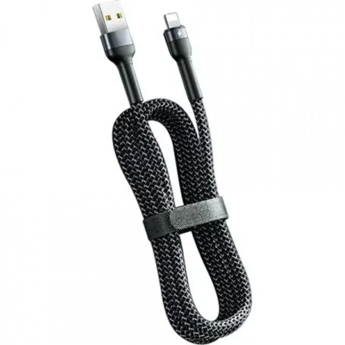Remax Braided USB to Lightning Cable Μαύρο 1m (RC-124i)