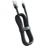 Remax Braided USB to Lightning Cable Μαύρο 1m (RC-124i)