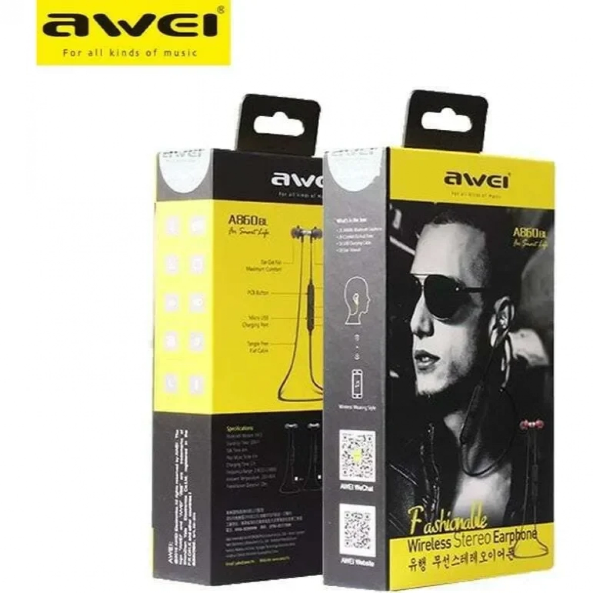 Awei A860BL In-ear Bluetooth Handsfree Χρυσό