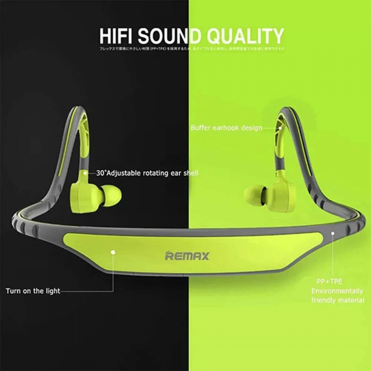 Remax RB-S20 In-ear Bluetooth Handsfree Πράσινο