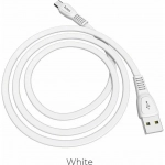Hoco Flat USB 2.0 to micro USB Cable Λευκό 1m (X40 Noah)