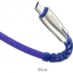 Hoco Flat USB 2.0 to micro USB Cable Μπλε 1.2m (U58 Core)