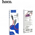Hoco Regular USB 2.0 to micro USB Cable Κόκκινο 1m (Titan)