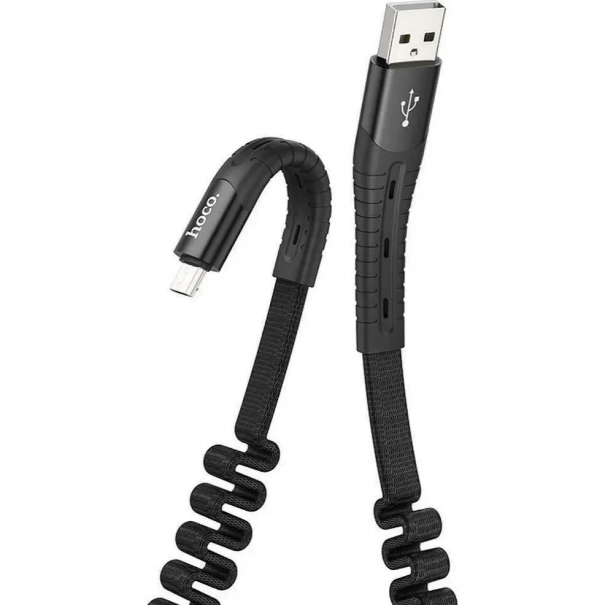 Hoco Flat USB 2.0 to micro USB Cable Μαύρο 1.2m (U78)