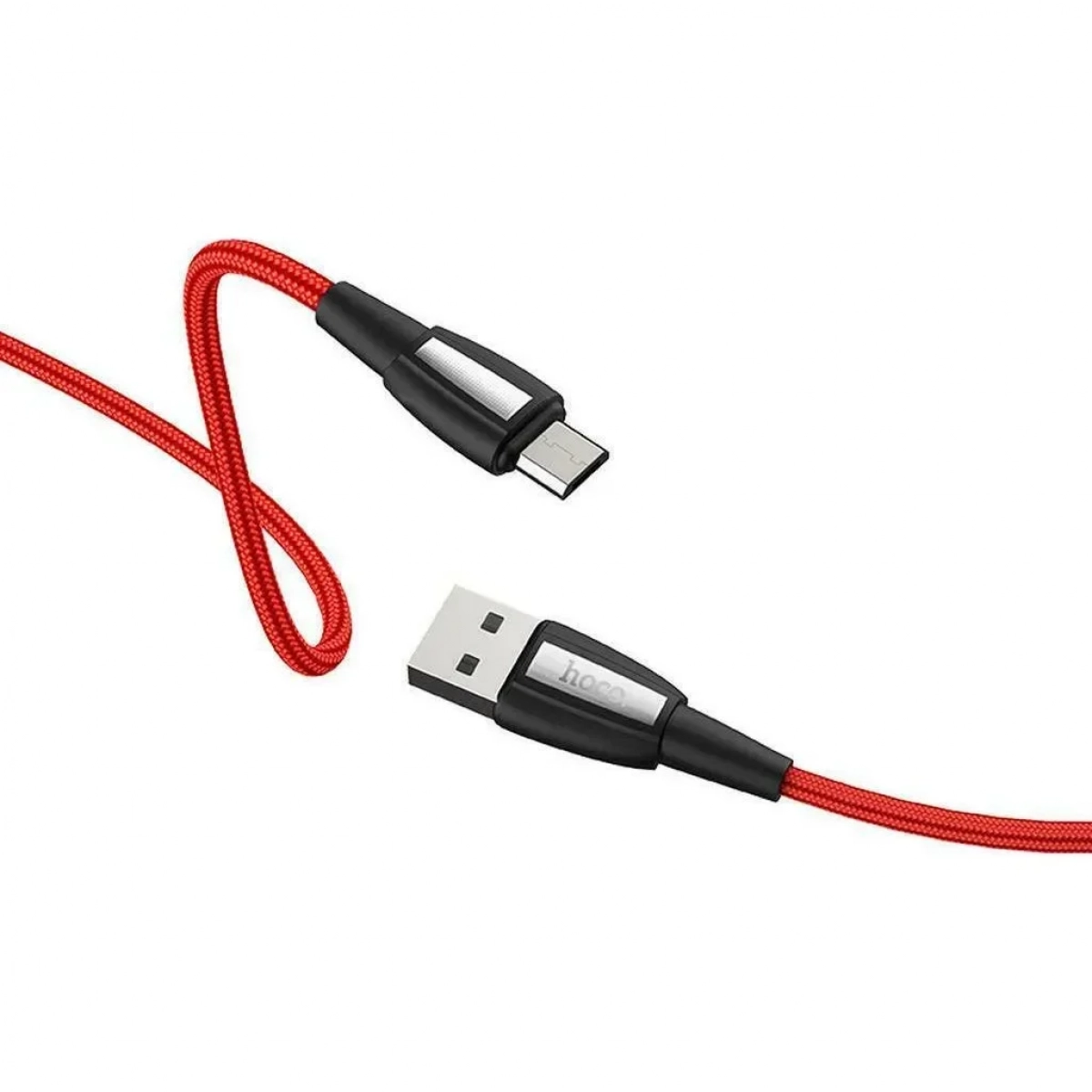 Hoco Regular USB 2.0 to micro USB Cable Κόκκινο 1m (Titan)