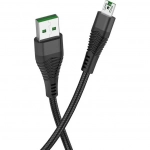 Hoco Braided USB 2.0 to micro USB Cable Μαύρο 1.2m (U53)
