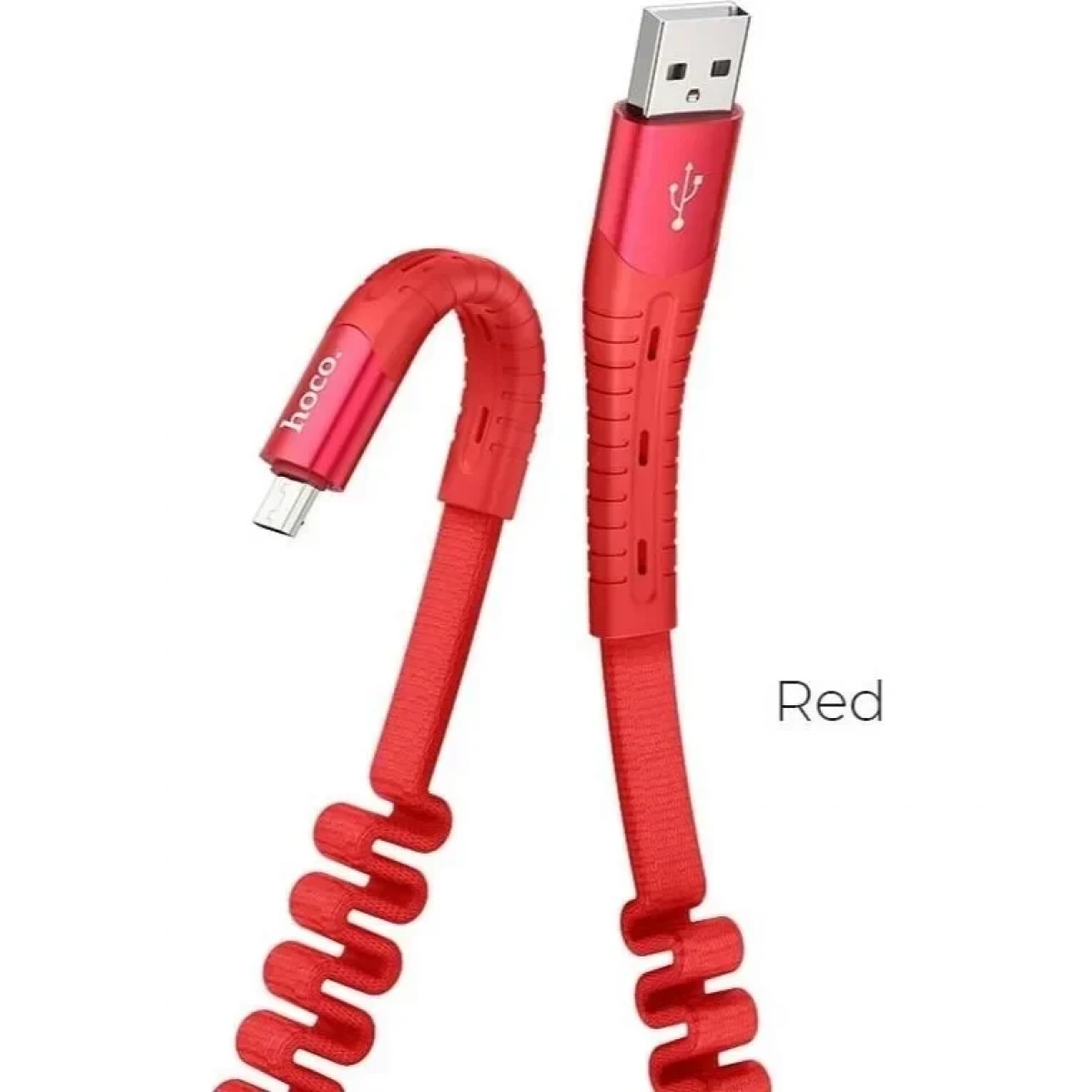 Hoco Flat USB 2.0 to micro USB Cable Κόκκινο 1.2m (U78)