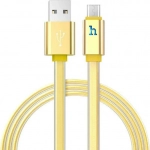 Hoco Flat USB 2.0 to micro USB Cable Χρυσό 1,2m (UPL 12 Plus)