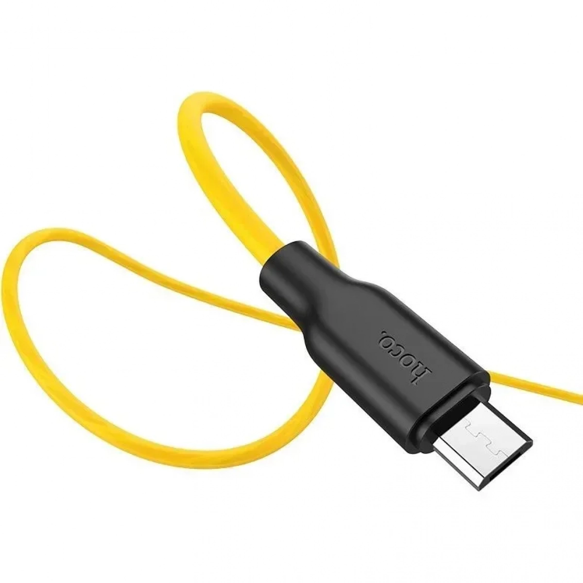 Hoco Regular USB 2.0 to micro USB Cable Κίτρινο 1m (X21)