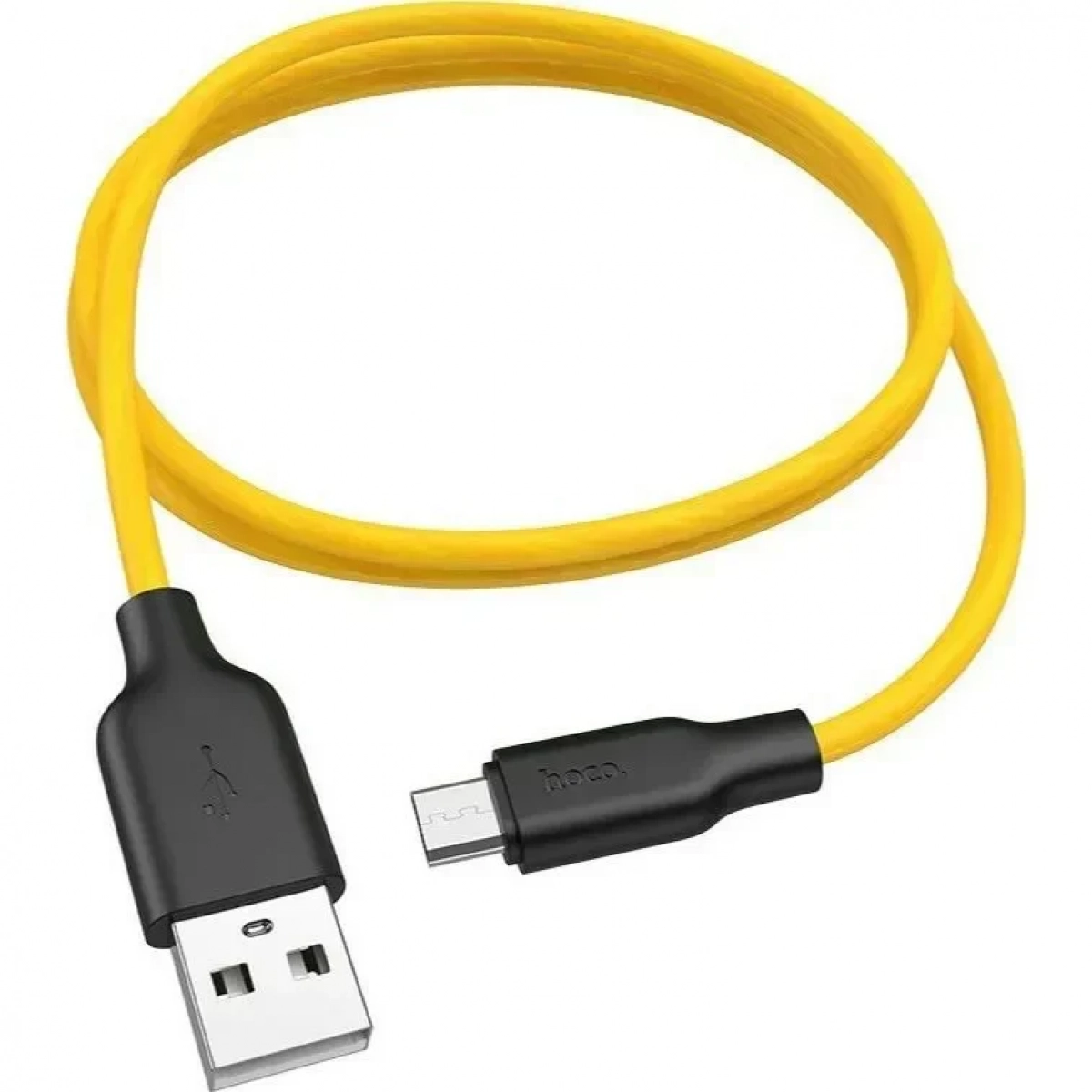 Hoco Regular USB 2.0 to micro USB Cable Κίτρινο 1m (X21)