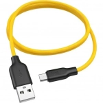 Hoco Regular USB 2.0 to micro USB Cable Κίτρινο 1m (X21)