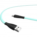 Hoco Regular USB 2.0 to micro USB Cable Πράσινο 1m (X42)