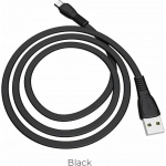 Hoco Flat USB 2.0 to micro USB Cable Μαύρο 1m (X40 Noah)