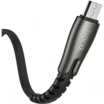 Hoco Braided USB 2.0 to micro USB Cable Μαύρο 1.2m (U58 Core)