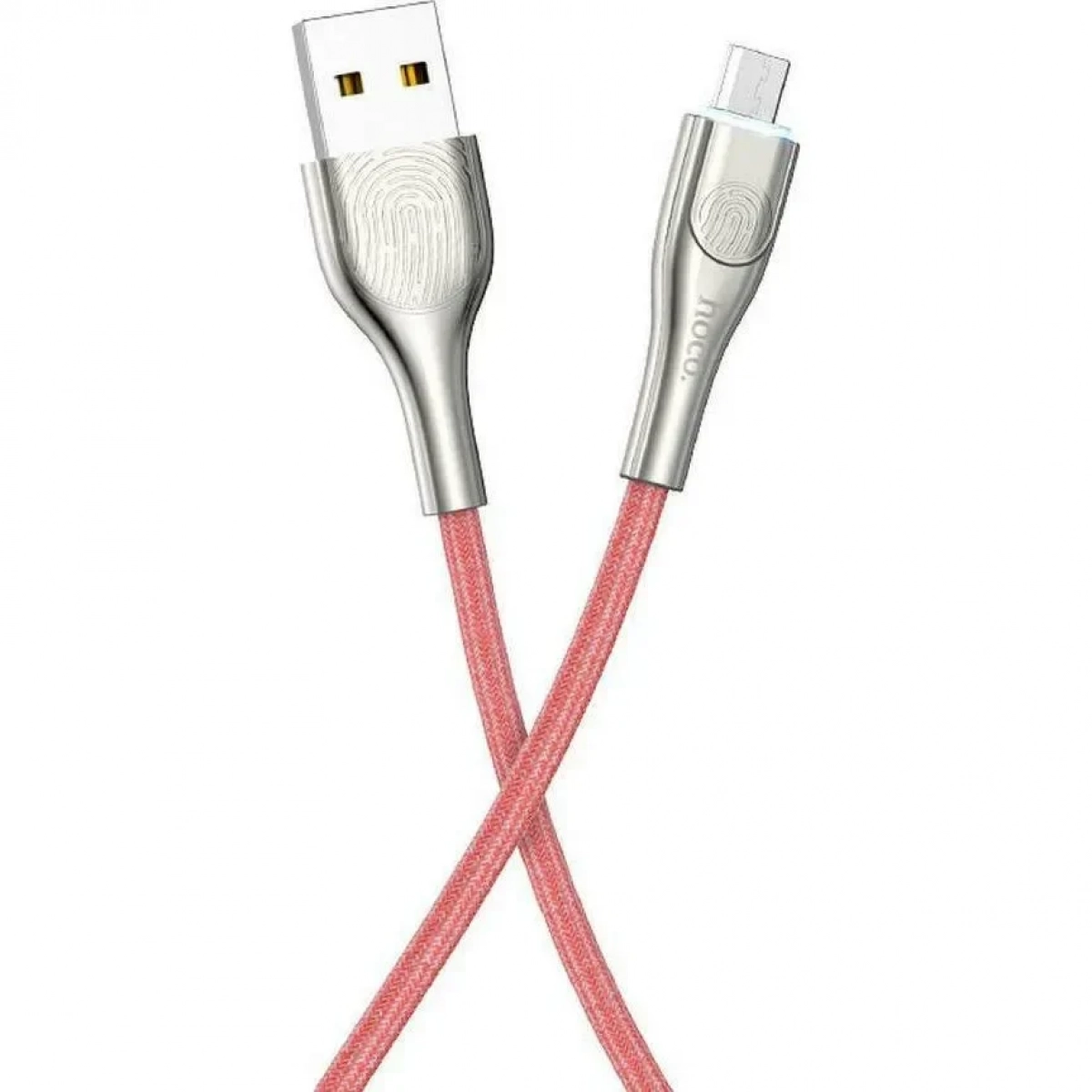 Hoco Braided USB 2.0 to micro USB Cable Κόκκινο 1.2m (U59 Enlightenment)