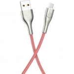 Hoco Braided USB 2.0 to micro USB Cable Κόκκινο 1.2m (U59 Enlightenment)