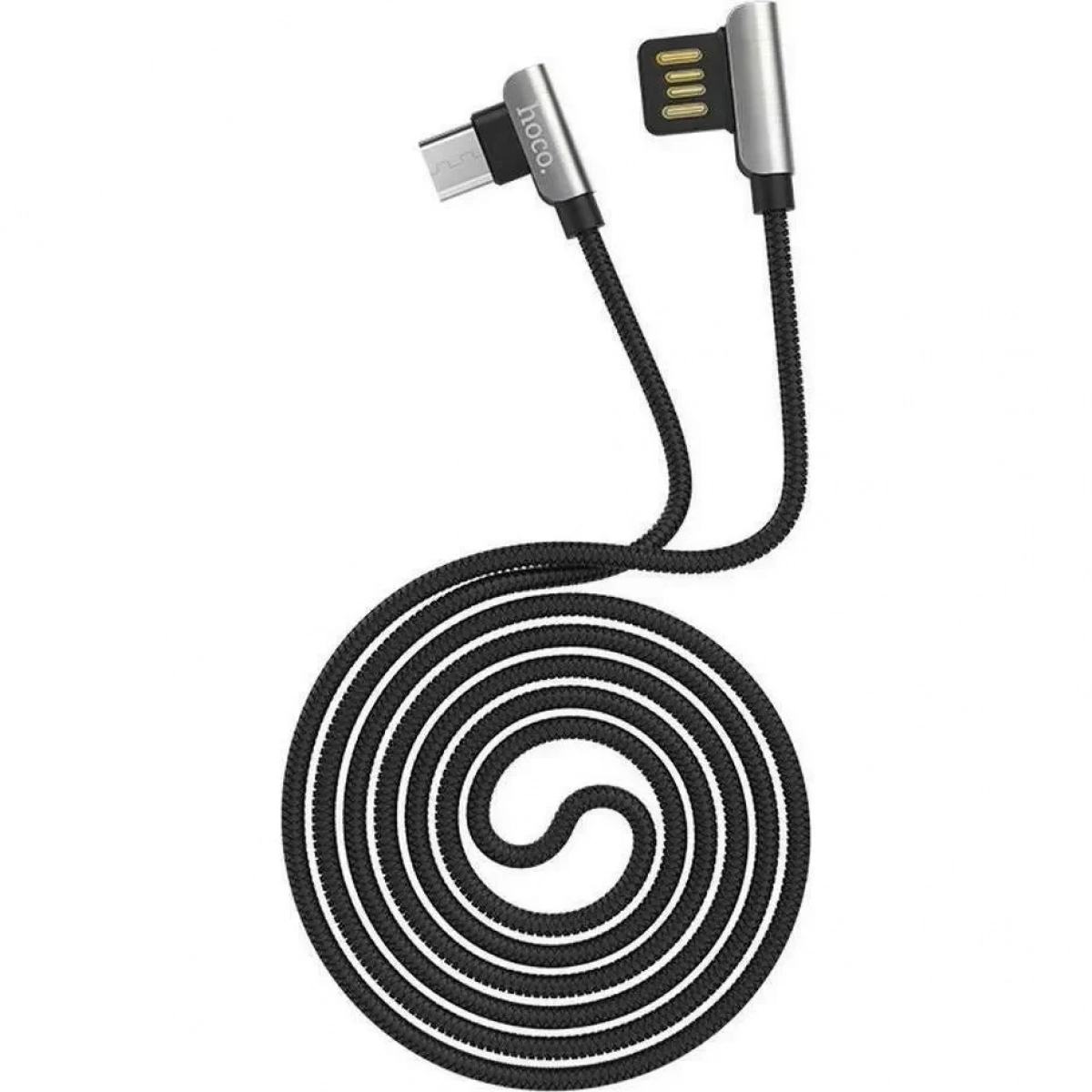 Hoco Braided USB 2.0 to micro USB Cable Μαύρο 1.2m (U42)