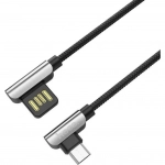 Hoco Braided USB 2.0 to micro USB Cable Μαύρο 1.2m (U42)