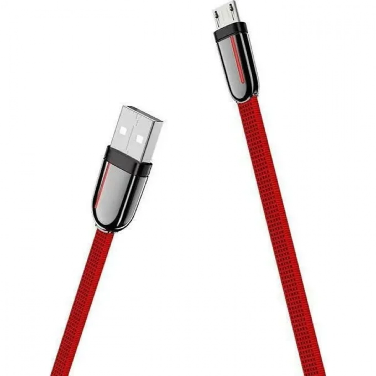 Hoco Braided USB 2.0 to micro USB Cable Κόκκινο 1.2m (U74)