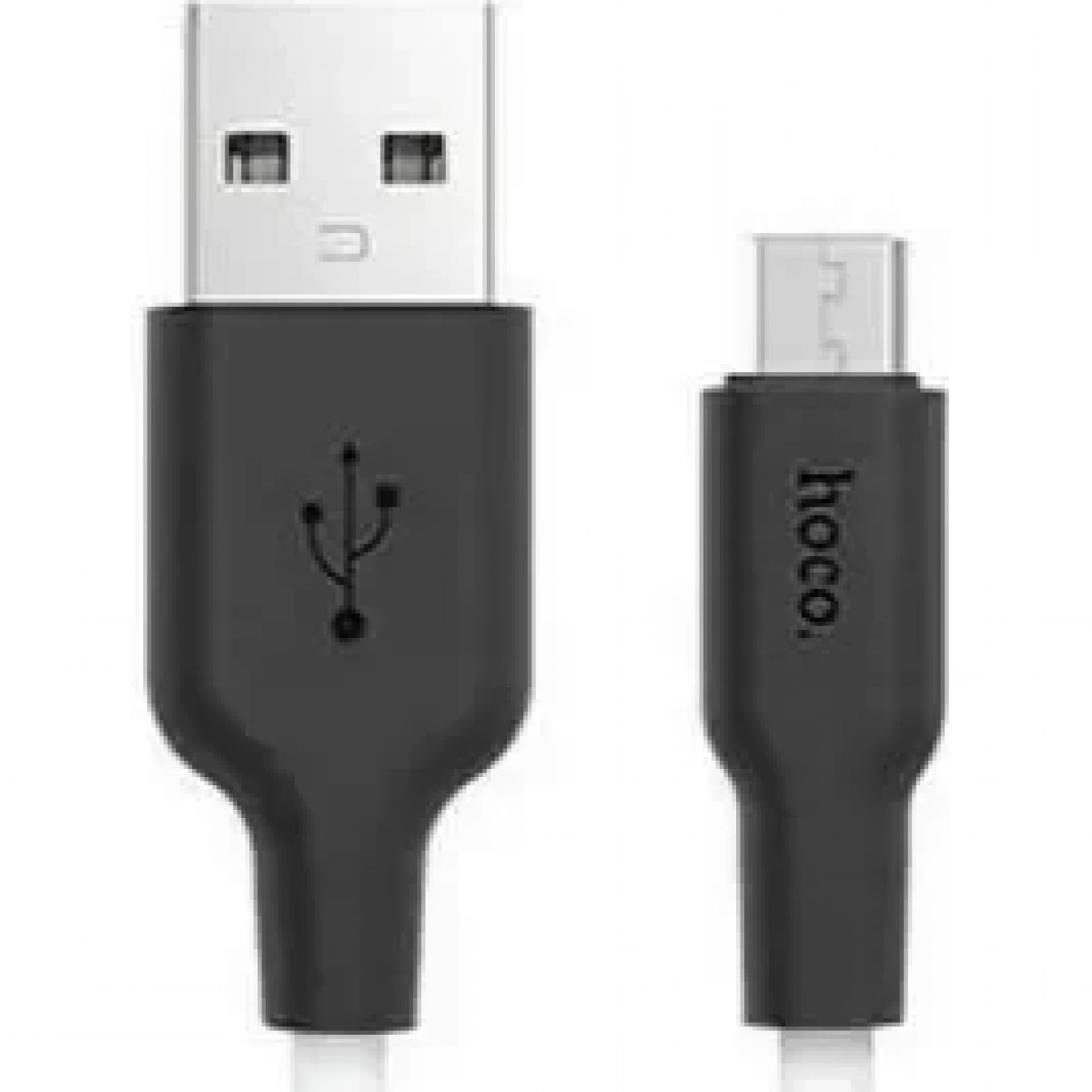 Hoco Braided USB 2.0 to micro USB Cable Λευκό 1m (X21)