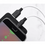 Hoco Braided USB 2.0 to micro USB Cable Λευκό 0.25m (X21)